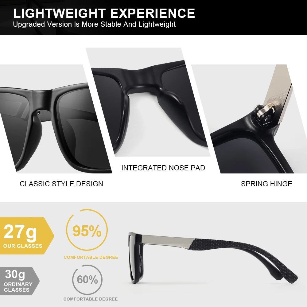 CRIXALIS 4 pezzi occhiali da sole polarizzati per uomo donna pesca guida golf specchio occhiali da sole neutri ombra antiriflesso UV400