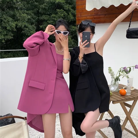 FYCOOKY Однобортный костюм blazer+платье
