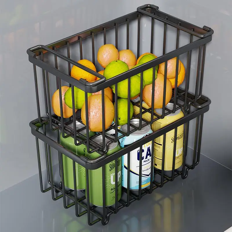 Hängekorbregal für den Tiefkühlschrank, Aufbewahrungsregal für den Kühlschrank, Lebensmittelnetzkorb, Eiscreme-Aufbewahrungsregal, Hängekorb – Detail 4
