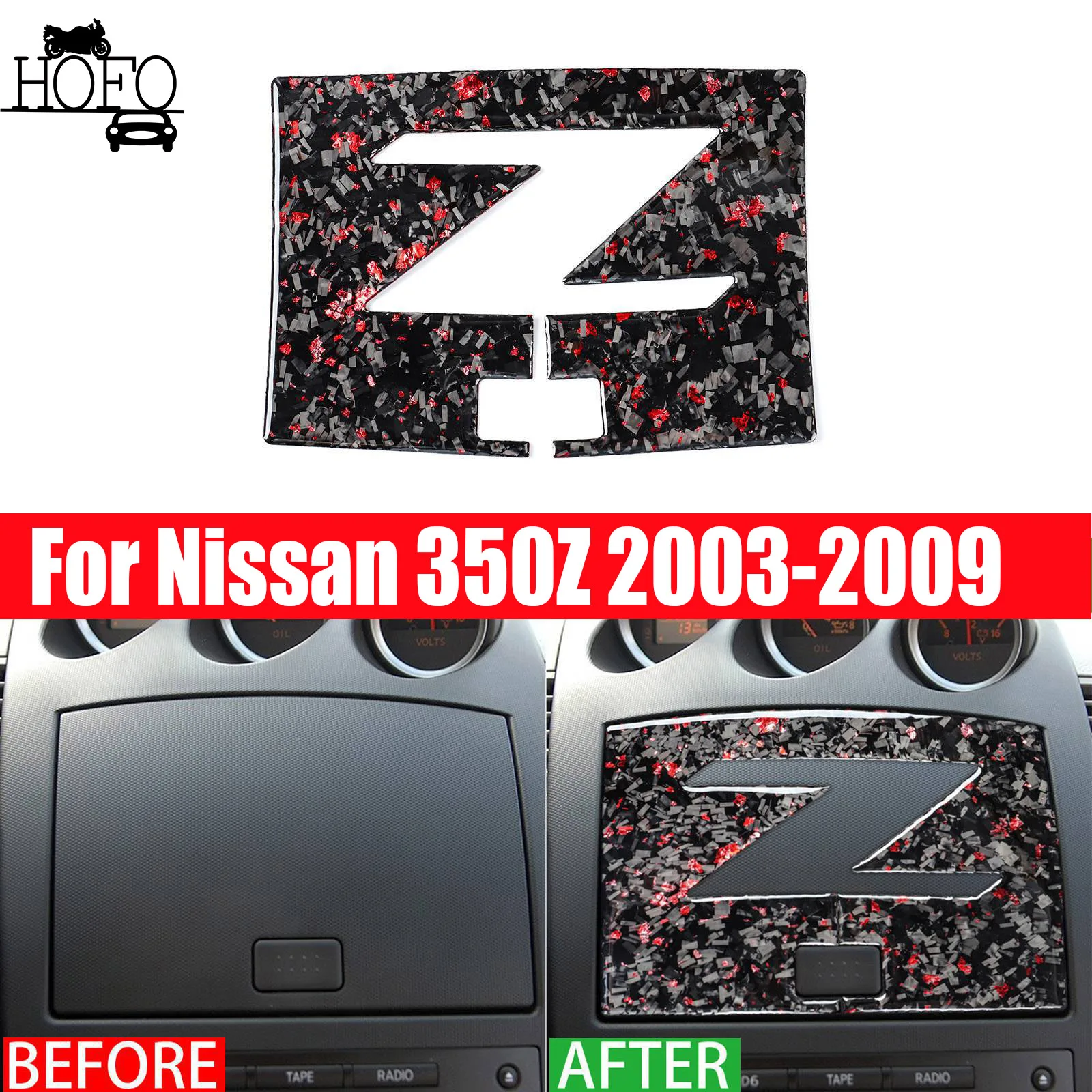 

Central Console Navigation Cover Trim For Nissan 350Z 2003-2009