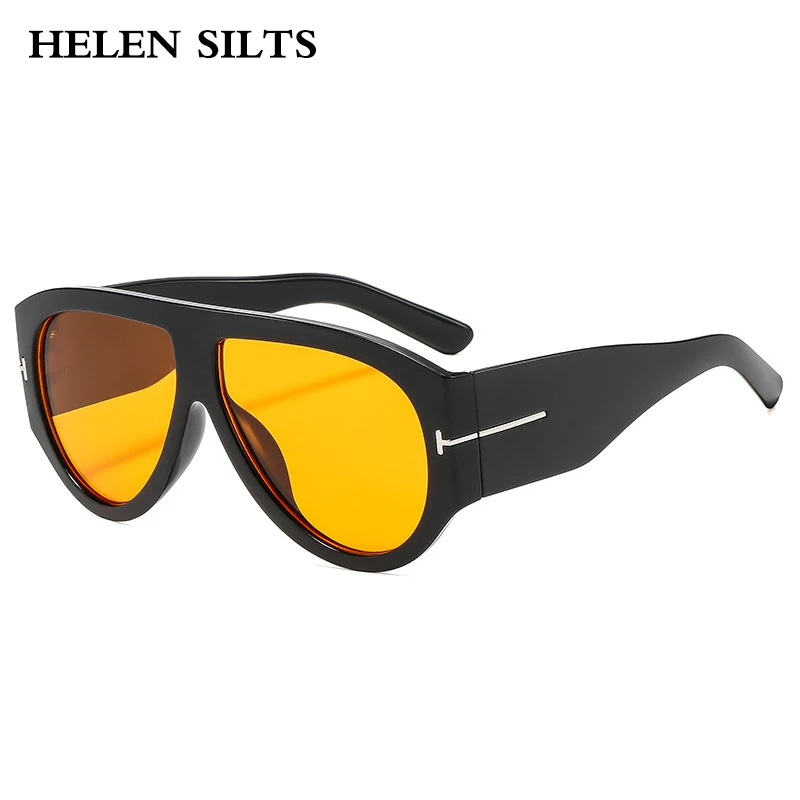 

Vintage Luxury Brand Designer Oversized Pilot Sunglasses Women For Men Shades Big Frame Popular Punk Sun Glasses UV400