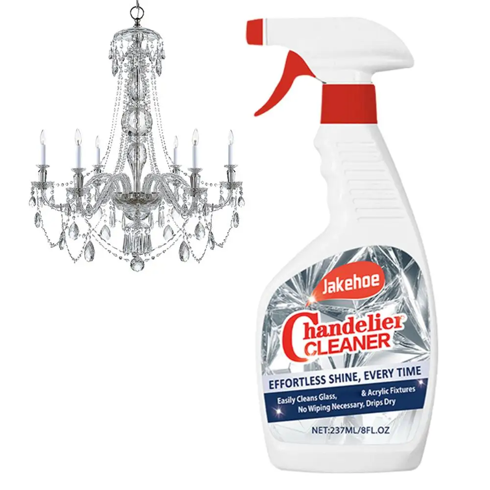 1/2/3PCS Chandelier Cleaner Spray Strong Cleaning Power Crystal Lamp Cleaning Spray No Wipe Dust Remover Household Glass Cleaner