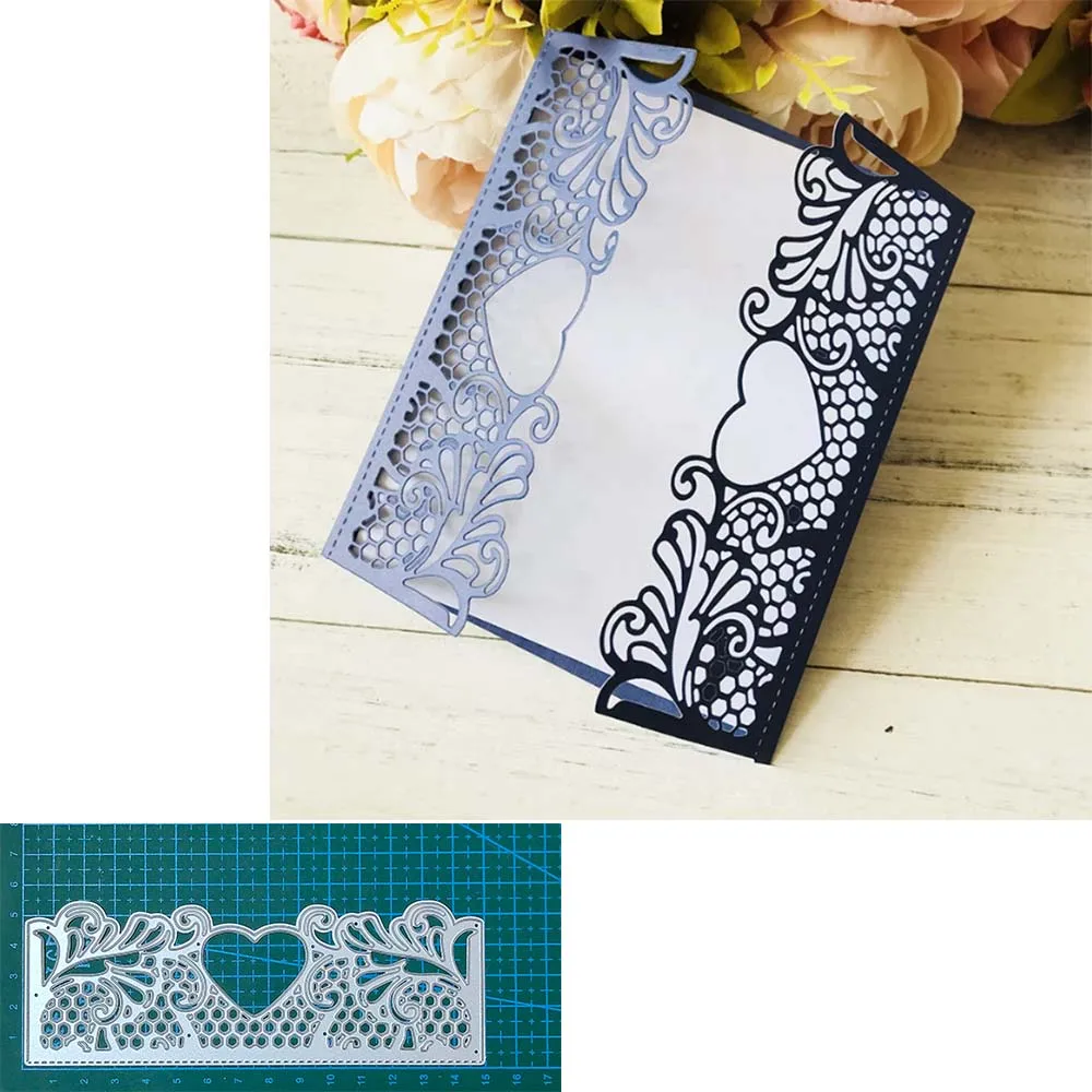 Lace greeting card metal cutting dies Scrapbooking decoration paper craft knife mould blade punch template Embossing stencils