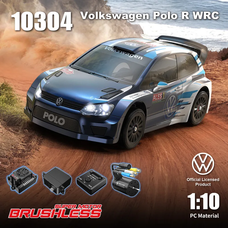 Meijiaxin escala 1:10 polo drift carro 10304 modelo de controle remoto motor sem escova rc rally carro de corrida plano brinquedo para meninos presente aniversário