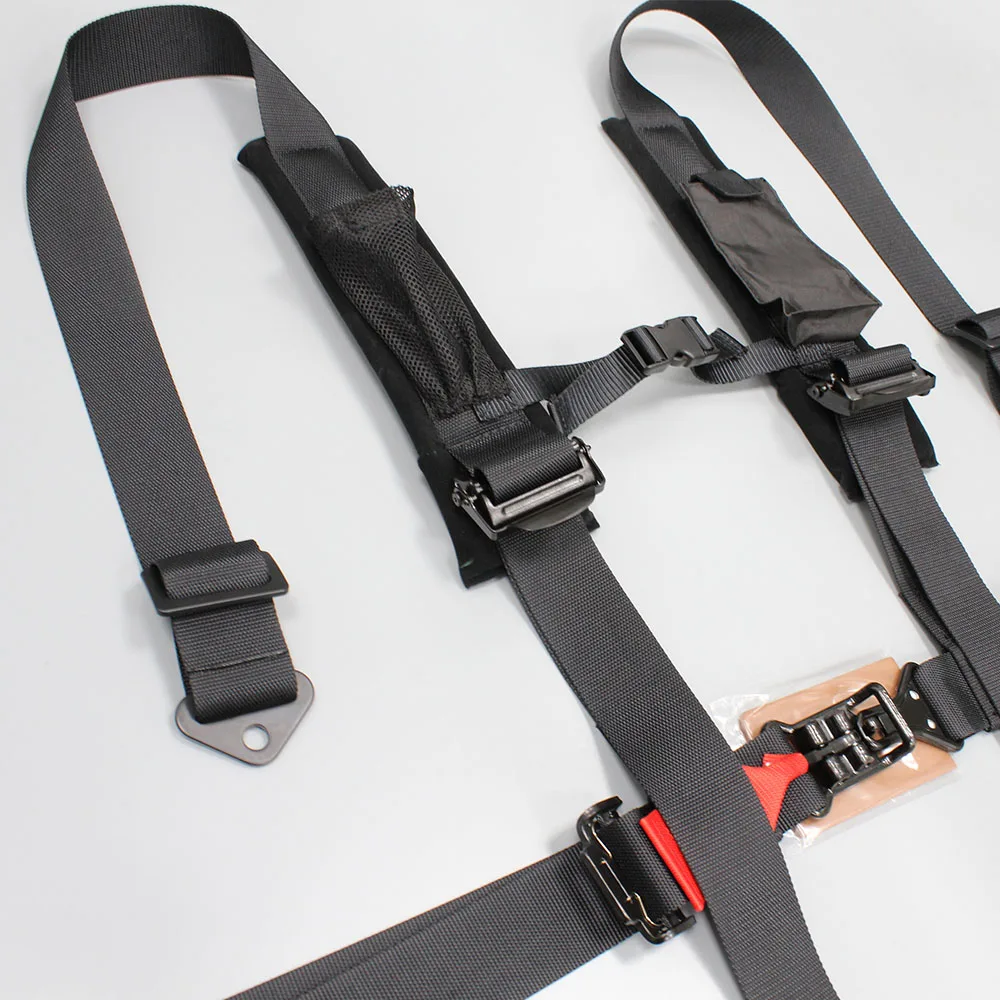 4 Points 2 Inches Black Color Racing Harness Safety Belt FER019