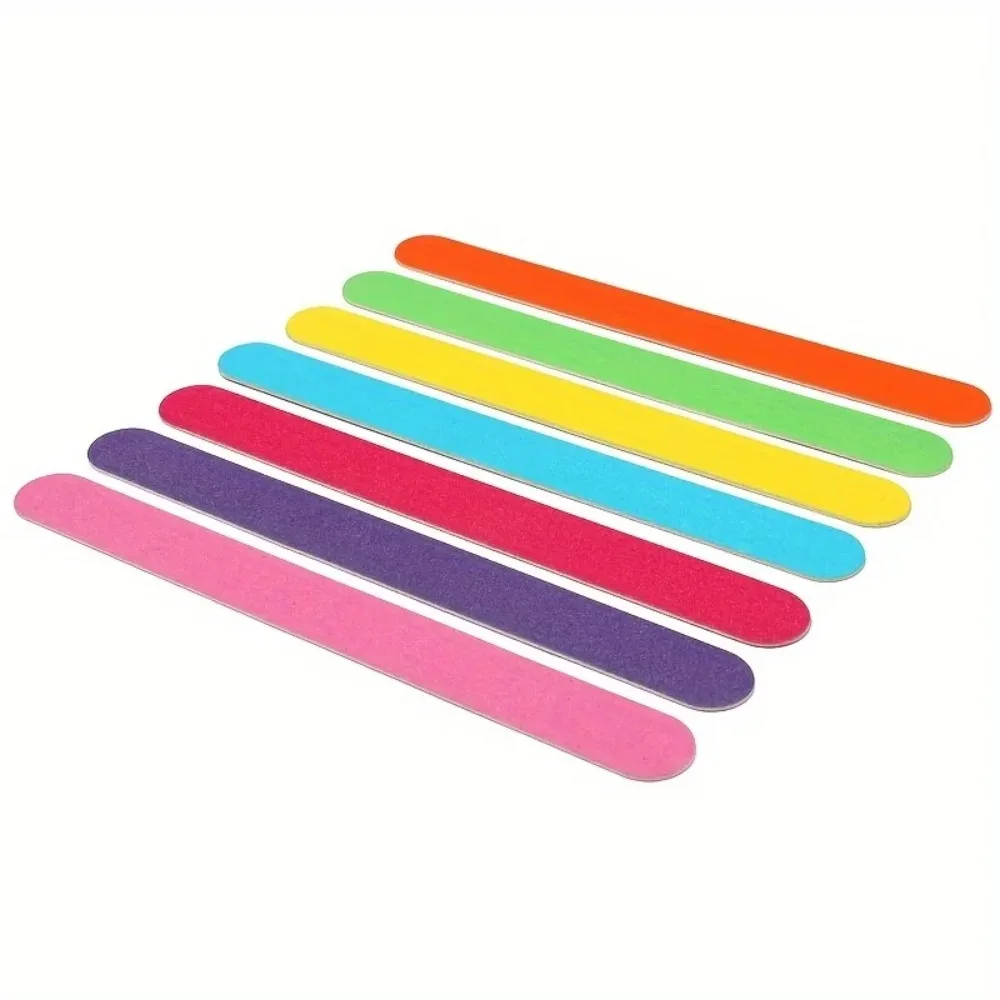 Wooden Nail File Colorful Sandpaper Buffer Block Pedicure Manicure Polishing Tools Professional Nail Tools Files Accessories