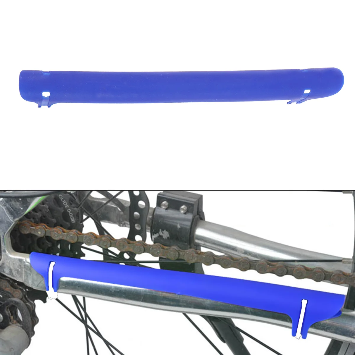 

Rubber Protector For Bike Blue Chain Sticker Guard For Mountain Bicycle Frame Protection Chain Cover Accessory