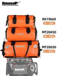Rhinowalk Motorcycle Tail Bag 20L/45L/65L Large Capacity Waterproof Motorbike Back Seat Saddlebag Travel Luggage Pannier Carrier