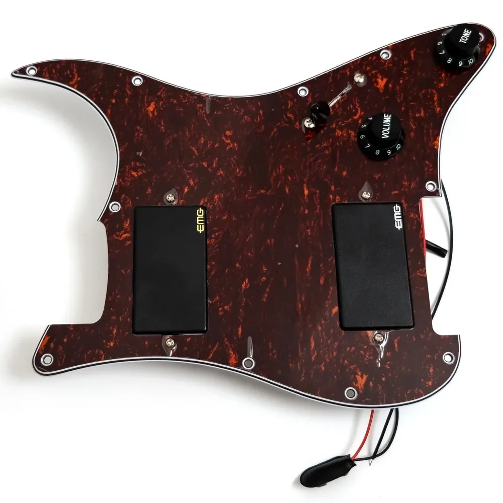 

Предварительно смонтированная пикгард-накладка HH с активными звукоснимателями Alnico 5 Humbucker для электрогитары в стиле ST (на замену)