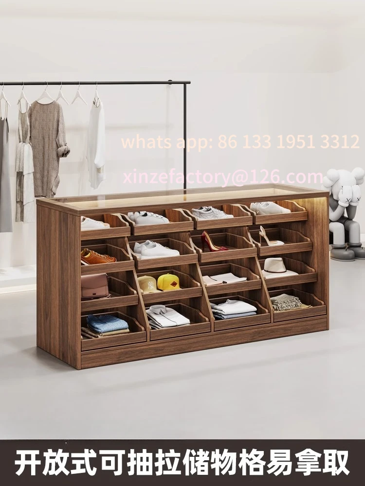 

Customizable Solid wood clothing store 4th floor Nakajima Taiwan women's clothing store Nakajima table flowing water display