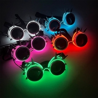 New Cool Cyberpunk Style Glasses Glowing Party Decor Luminous LED Sunglasses Lighting Up Bar Rave Music Dancing Party