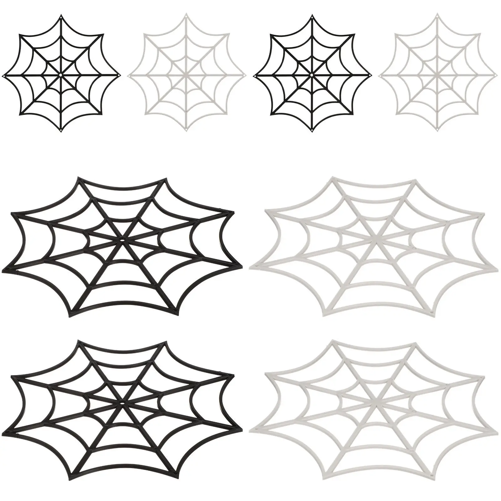 12Pcs Unique Fake Cobwebs Halloween Spider Webs Decorative Spider Webs for Party Decorations Stage Performance Prank Fun Garden