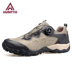 Sneakers in pelle HUMTTO per uomo stivali da Trekking firmati di lusso scarpe da Trekking da arrampicata all'aperto scarpe da uomo sportive antinfortunistiche da lavoro