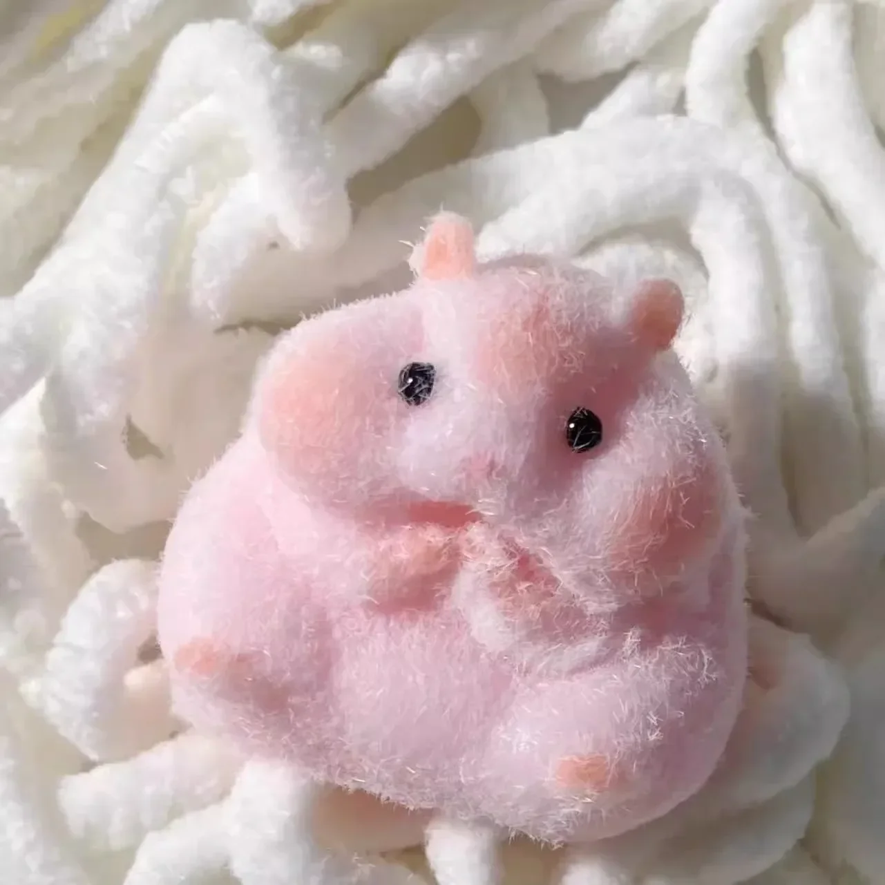 Squishy Toy Mochi Mushy Silicon Fuzzy Cute Hamster Diy Squishy Toy Muddy Hand Feel Hand Relax Relieve Decompression Release Gift