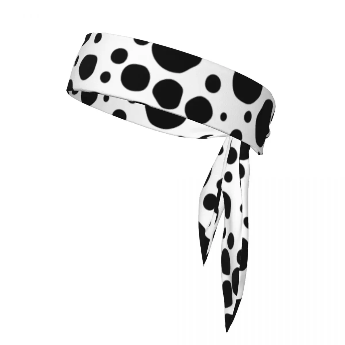 

Bandanas Hairband Head Tie Abstract Dalmatian Pattern Sports Headband for Running Tennis Karate Athletics Brief Style
