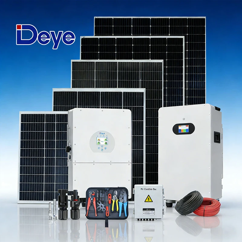 Home Solar Energy System with High-Efficiency Solar Panels, Inverters, and High-Performance Wall-Mounted Battery Storage