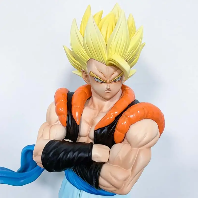 30cm Dragon ball Figure Gogeta Figure 2 heads Gogeta blue Yellow Hair Gogeta figure Standing statue collection decora toys gifts