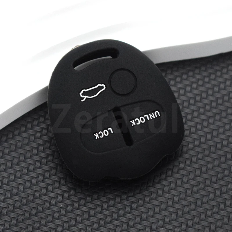 2/3Button Silicone Car Key Cover Case Shell Fob for Mitsubishi Grandis L200 ASX Outlander Colt Lancer L200 Native Lancer Pajero