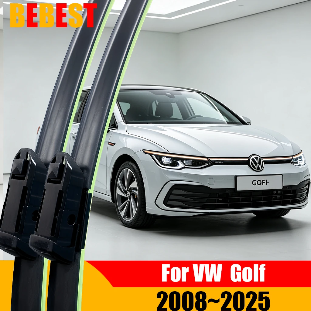 Front Rear Windscreen Wiper Blades For VW Golf MK6 MK7 MK8 2008-2024 GTI R Aerotwin Original Auto Replacement Car Accessories