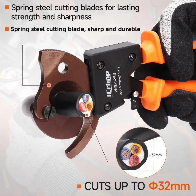 Dual-purpose Wire Rope Crimp Cut Pliers, 8-Shaped Ferrule Press Tool for 1.5/2.0mm Steel Cable Processing