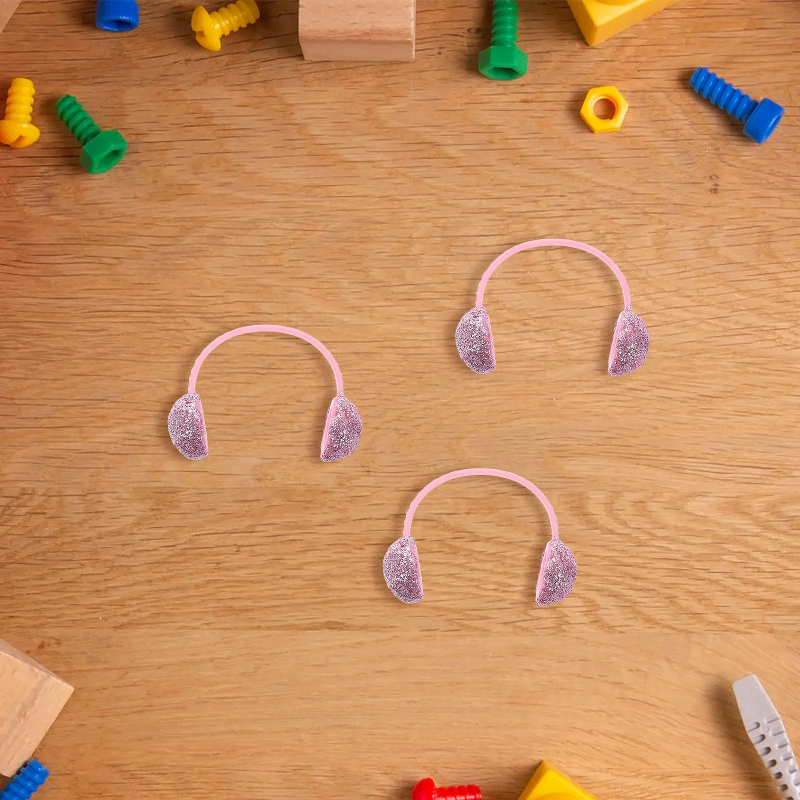 Set de 6 Accesorios Lindos para Orejeras, Diademas y Cintas para el Pelo, Ideal para Atuendos de Invierno de Niños, Ropa de Bebé Reborn y Juego de Imitación