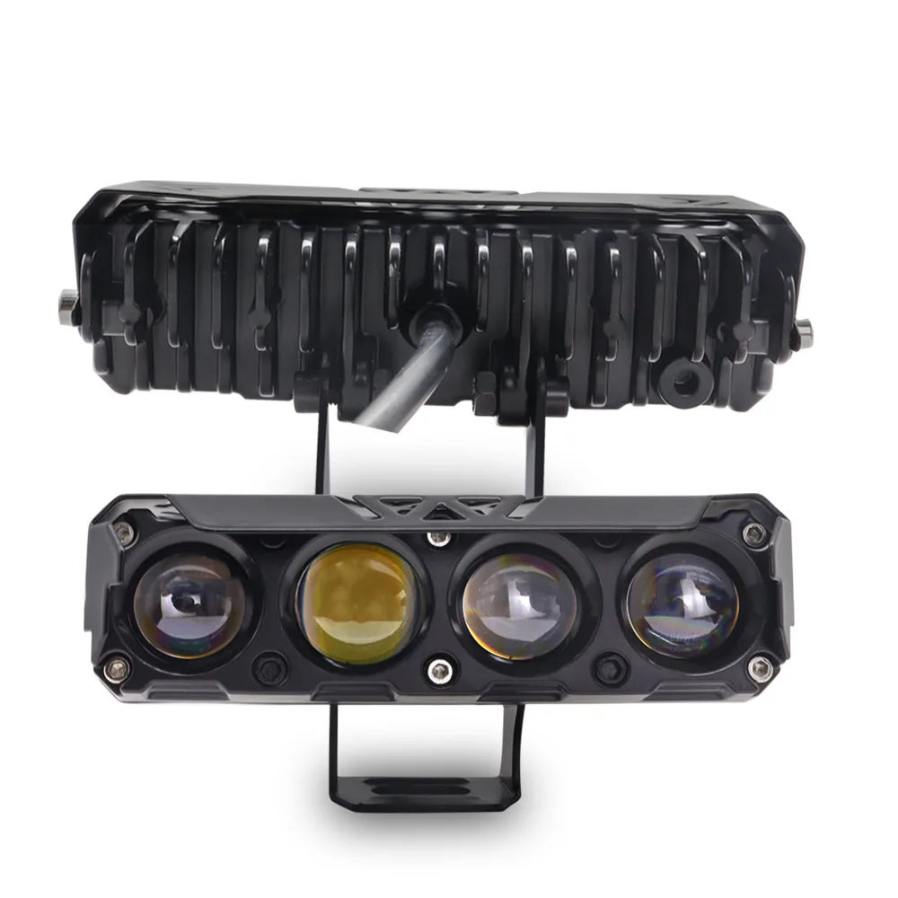spotlight moto led lamp 4 Lens Projector Headlight for Harley ATV Truck SUV Car Work Light Motorcycle LED Fog lights motor bike