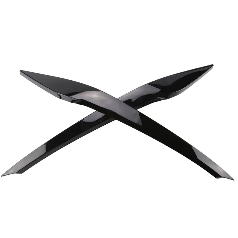 Reliable-1Pair Car Headlight Eyebrow Molding Trim Sticker For VW Polo 2019-2022 Lamp Eyelids Decorative Strips Lid Cover Bright