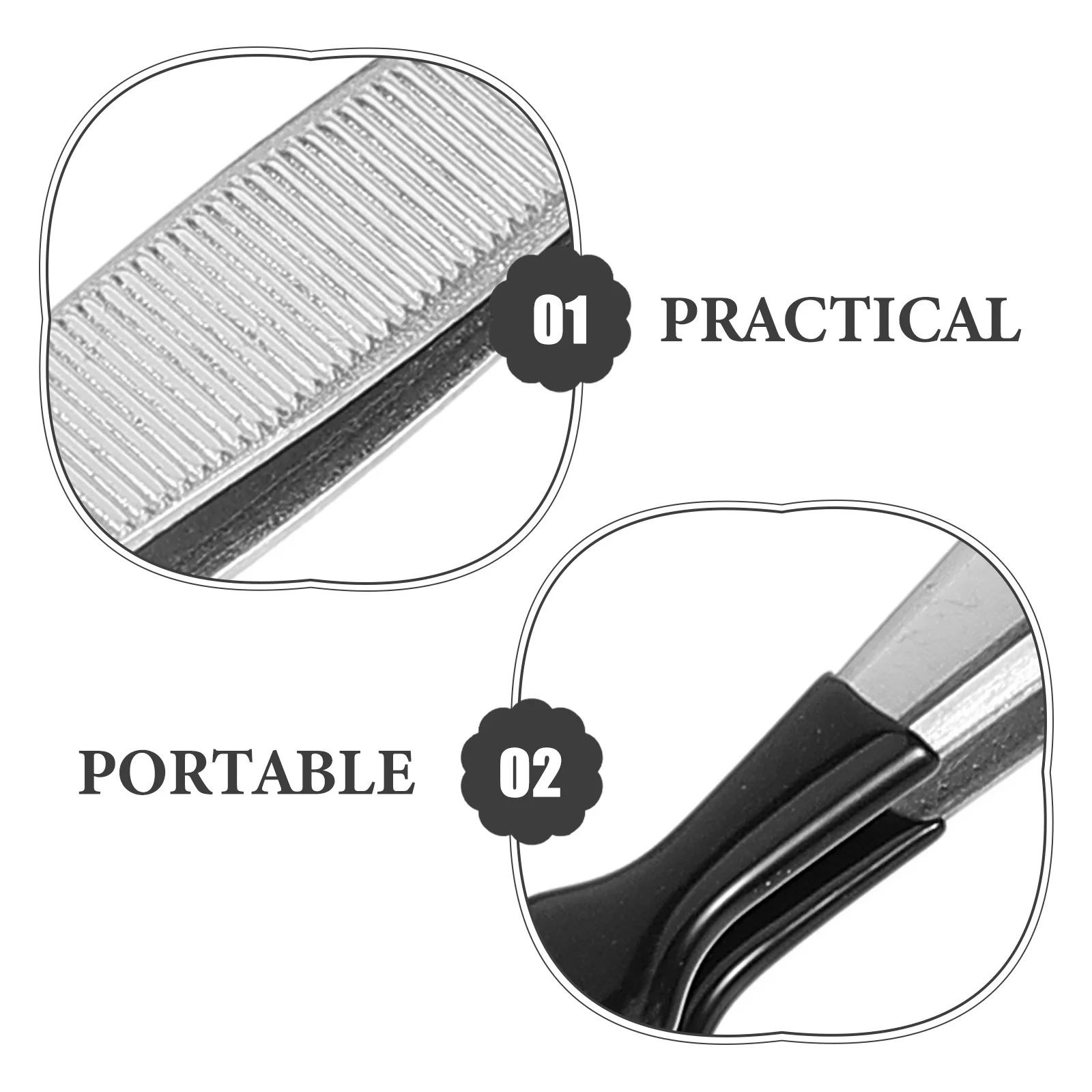 

3Pcs Stainless Steel Stamp Tweezers Tool Fine Tip Crafting Tongs for Hobby Collecting Precision Work Eyelash Applicator Craft