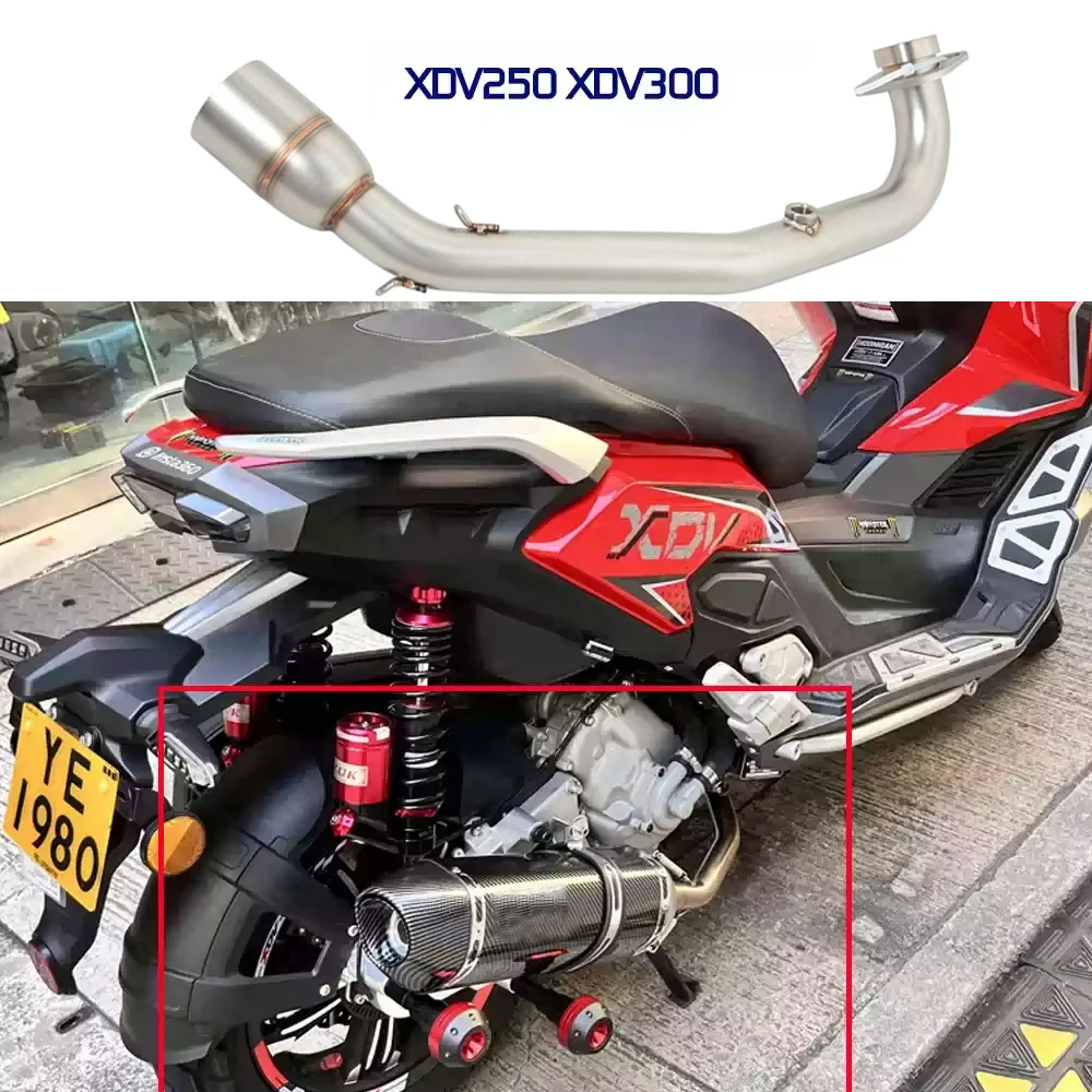 Motorcycle Exhaust Muffler Escape For Longjia XDV250 XDV300 XDV 300 Motorcycle Exhaust Muffler Pipe