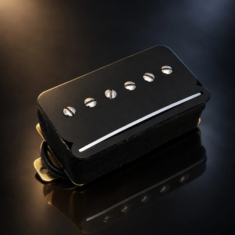 Two-Coil Guitar Pickup with Black ABS Housing, Blade and Connection for Electric Guitar Projects