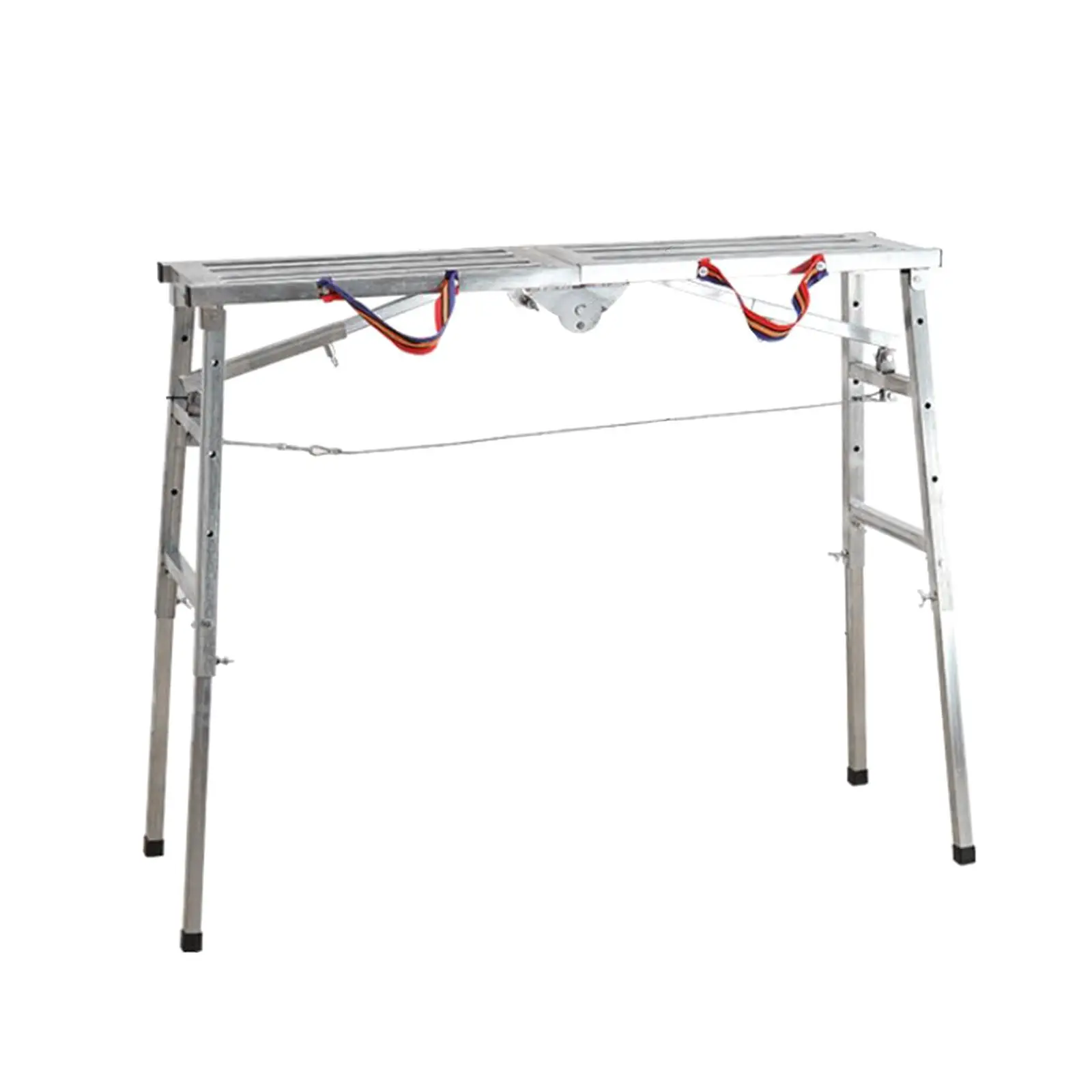 Heavy Duty Scaffolding Platform Foldable Workbench Steel Folding Ladder Sturdy Work Platform for Construction Use
