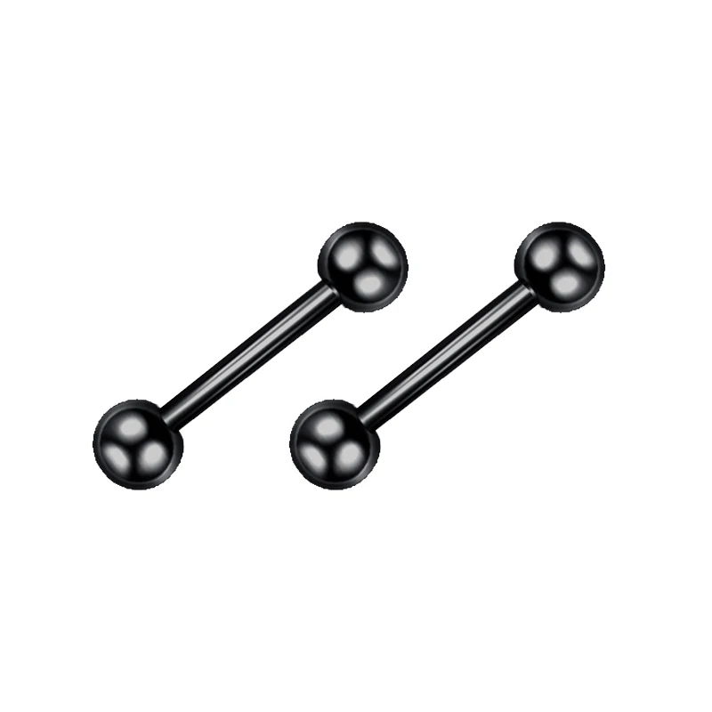Black Punk Stainless Steel Hoop Earrings