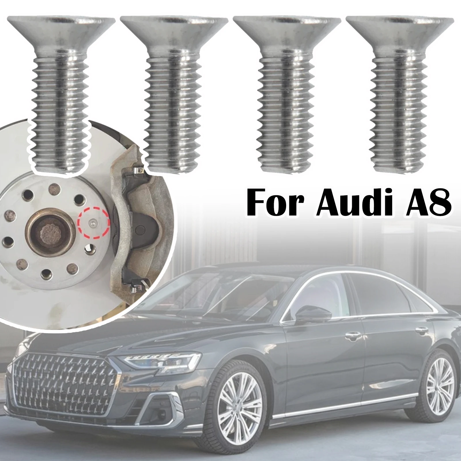 For Audi A8 D3 D4 Front Rear Brake Disc Retaining Screws Countersunk Bolt 2003 2004 2005 2006 2007 2008 2009 2010 2011 - 2017 