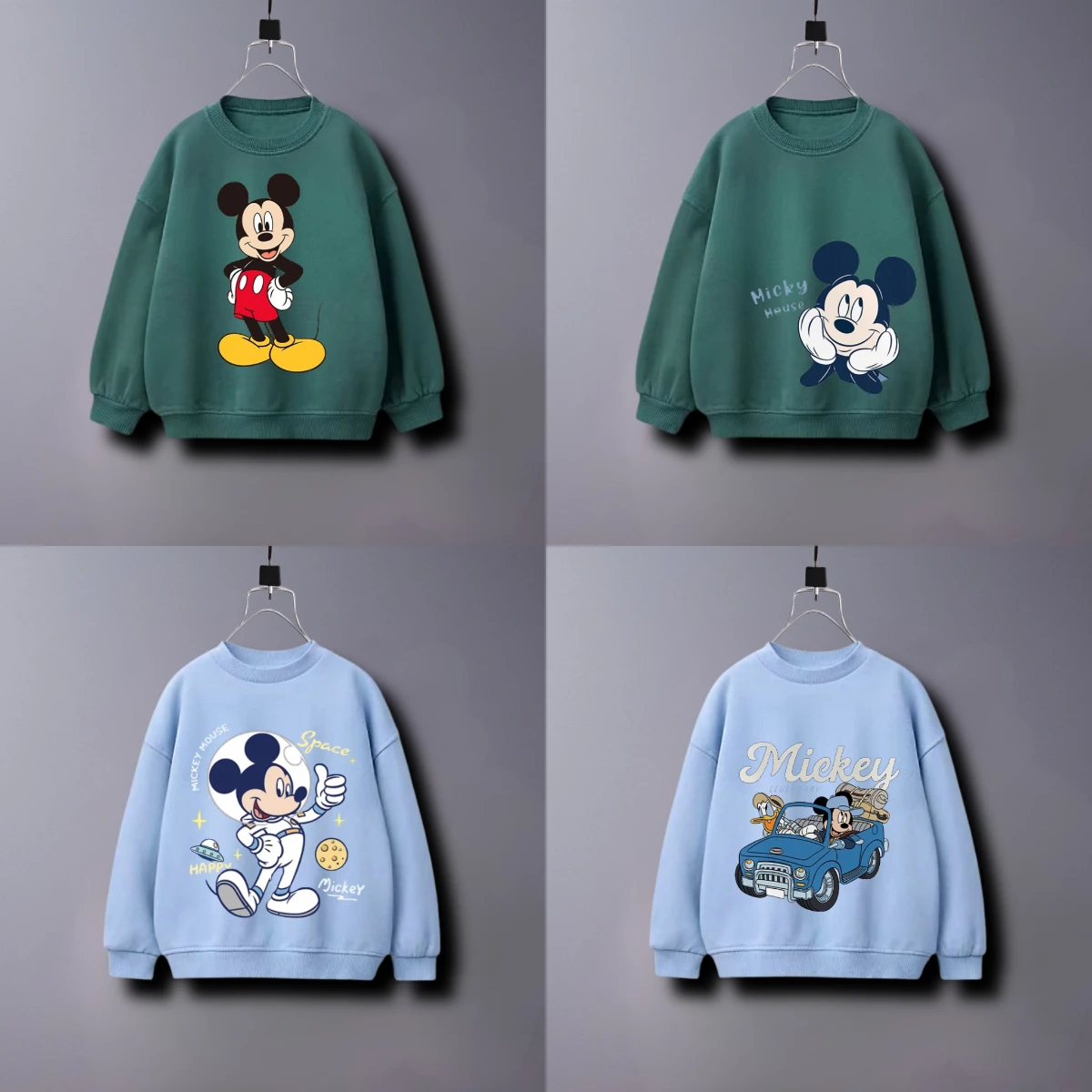 

Детская одежда для детей 0-7 лет, топы, толстовка с мультяшным принтом Диснея, детская осенняя одежда, толстовка с длинными рукавами, пуловеры с круглым вырезом, новинка
