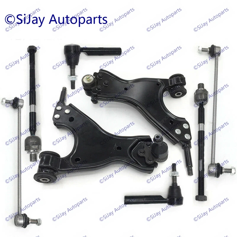 Front Control Arm Ball Joint Tie Rod Sway Bar End Link Suspension Kit For Buick Enclave Chevrolet Traverse GMC EV800572 K621232