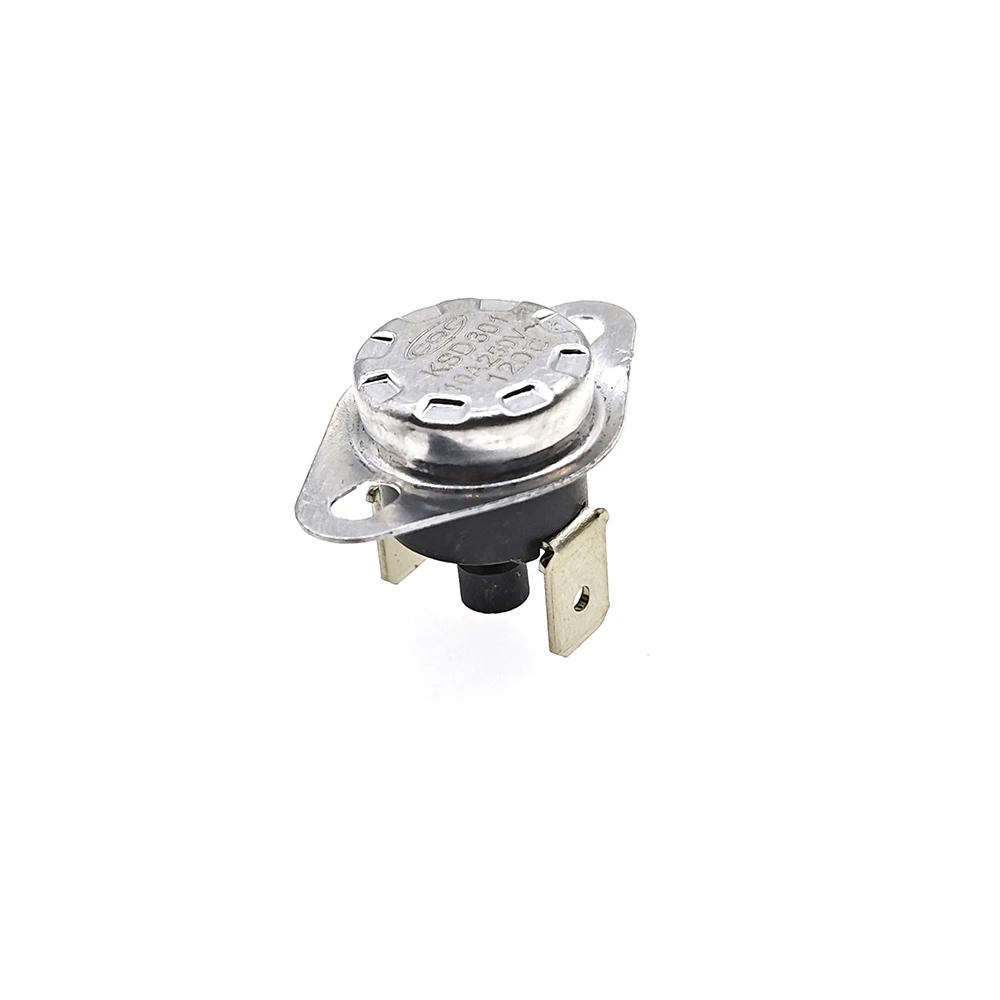 100PCS KSD301 KSD303 10A 45 150 C Degrees Celsius Manual Reset Thermostat Normally Closed Temperature Switch Temperature Control