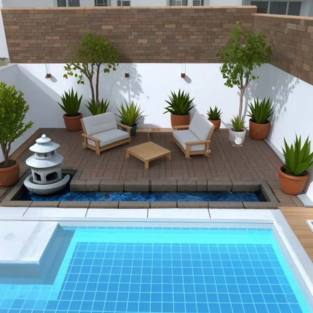 44 قطعة من بلاط السفينة المركب من الخشب والبلاستيك المتشابك، أرضيات متينة سهلة التنظيف للاستخدام الداخلي والخارجي، تركيب صديق للبيئة #2