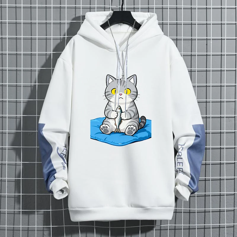 

Корейская мужская толстовка с капюшоном, легкая, дышащая, с длинными рукавами, повседневная, модная, для студентов, весна-осень