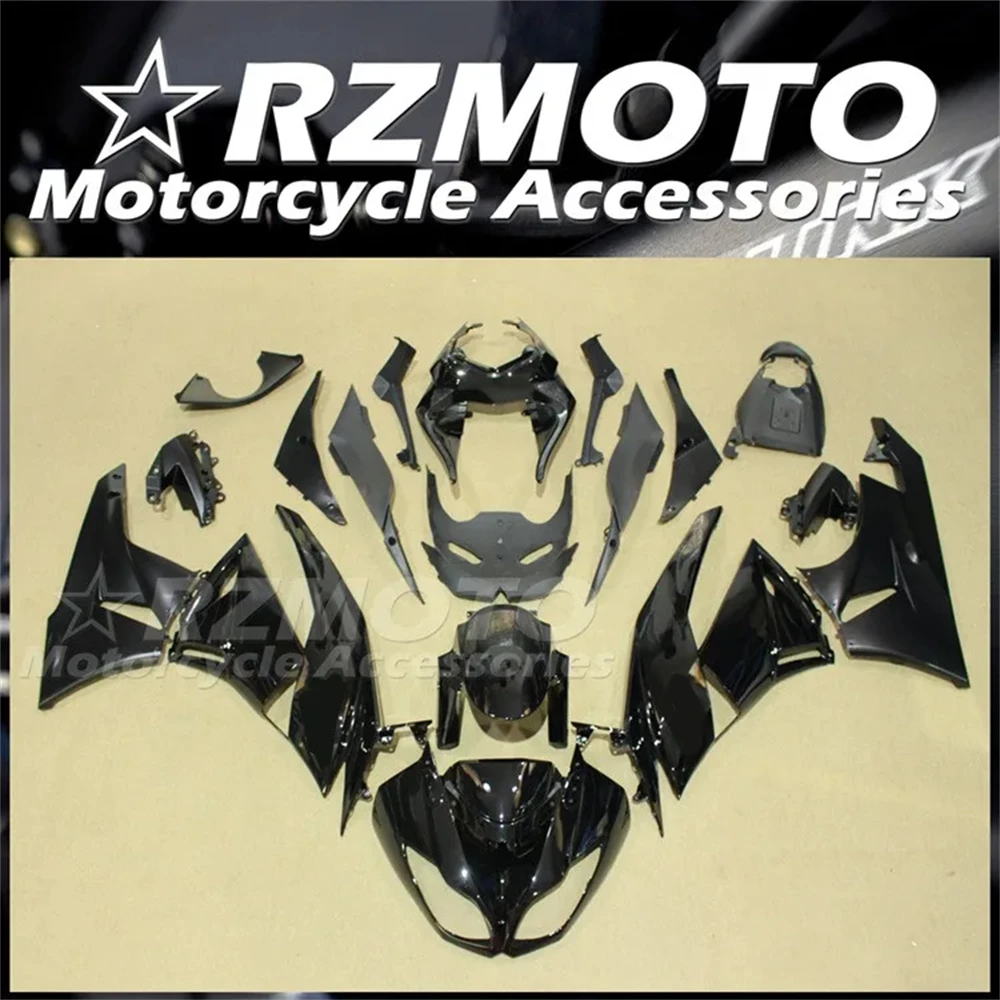 

4Gifts New ABS Fairings Kit Fit For KAWASAKI ZX-6R ZX6R 636 2009 2010 2011 2012 09 10 11 12 Bodywork Set Custom Black Glossy