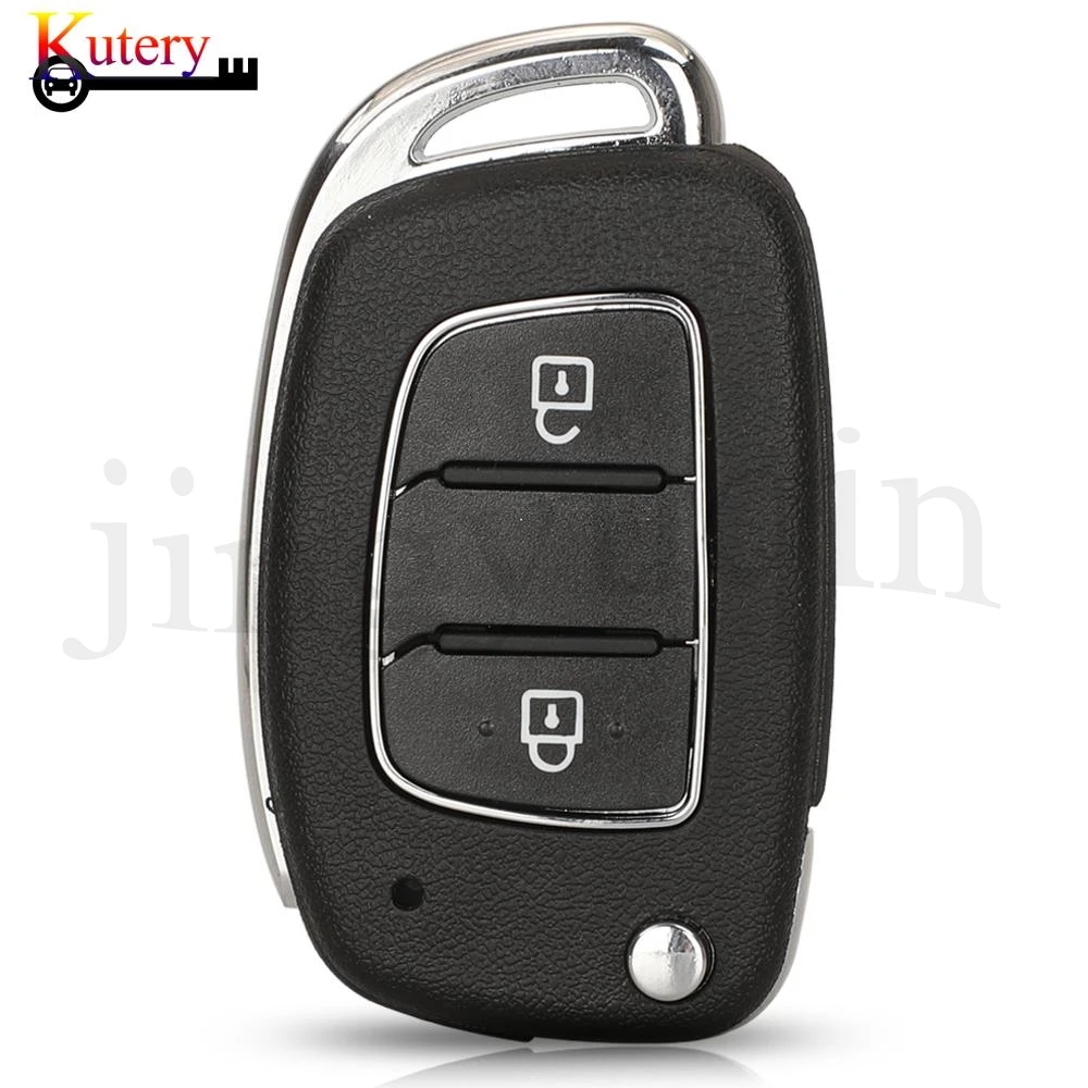 jingyuqin Folding Remote Car Key Shell For Hyundai Tucson Sonata Elantra Mistra Solaris Accent Creta Verna With Horizontal Blade