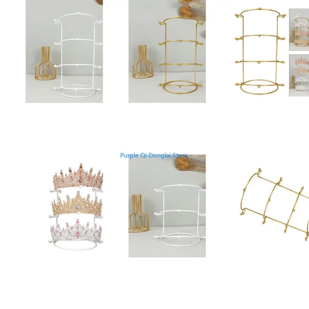 L21E Headwear Storage Queen Crown Stand Holder Bride Diaplay Holder