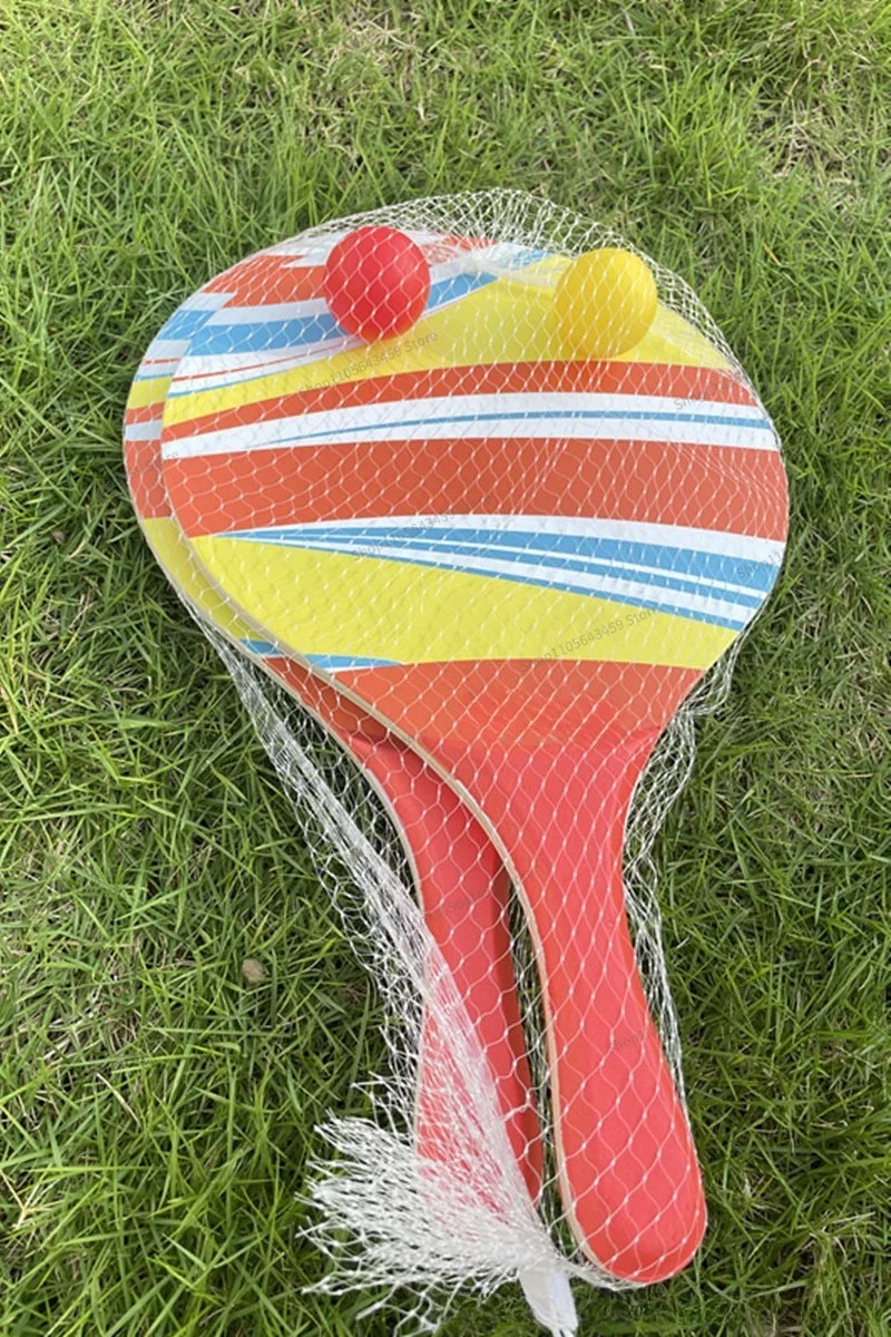 For Beach Cricket Racket Outdoor Seaside Sports Appliances Family Parent-Child Beach Toys Wooden Racket