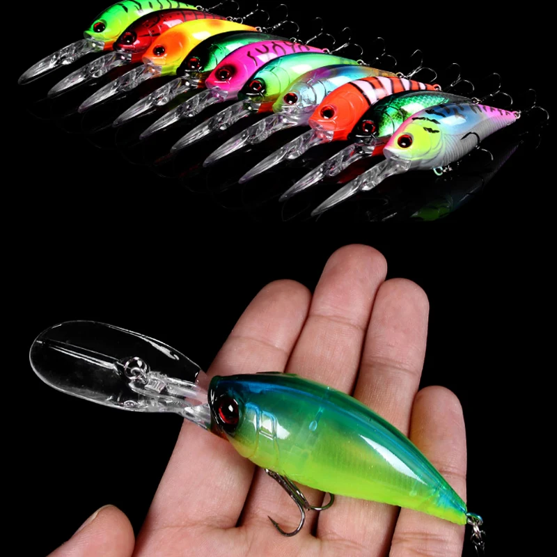 12.5cm 20.5g Crankbait leurre Fishing Lure Pike Carp Fishing Artificial Hard Bait Fish Lures Wobbler Crankbait Fishing Tackle