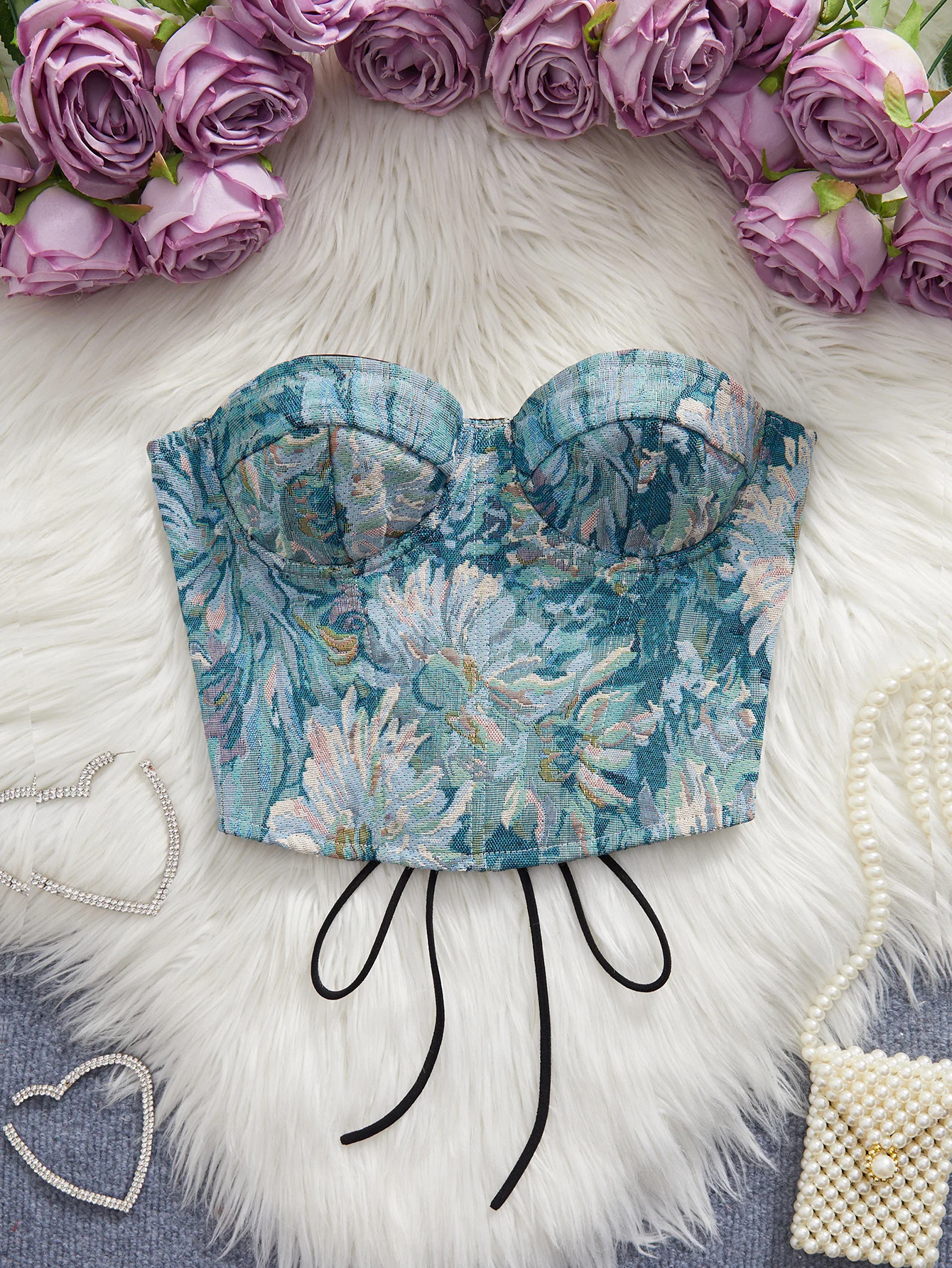 Mehrfarbiger Damen-Unterwäsche-Bodyshaper mit Bügel, Schulterfreies Bauchkontroll-Schlankheits-Bustier-Top, Größen S-XL, Bestseller – Detail 12