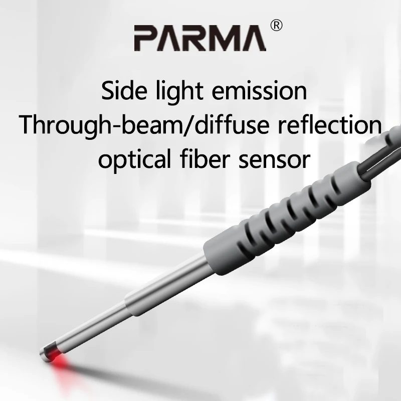 Optica Fiber Amplifier Probe With Side-emitting Light For Collimated Infrared Reflection Photoelectric Sensor