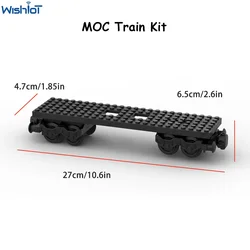 MOC Train Track Kit DIY Car 6x28 Base Top Plate Parts Wheels Building Blocks Technical Parts 92339 92088 2871 91994 74784 4025