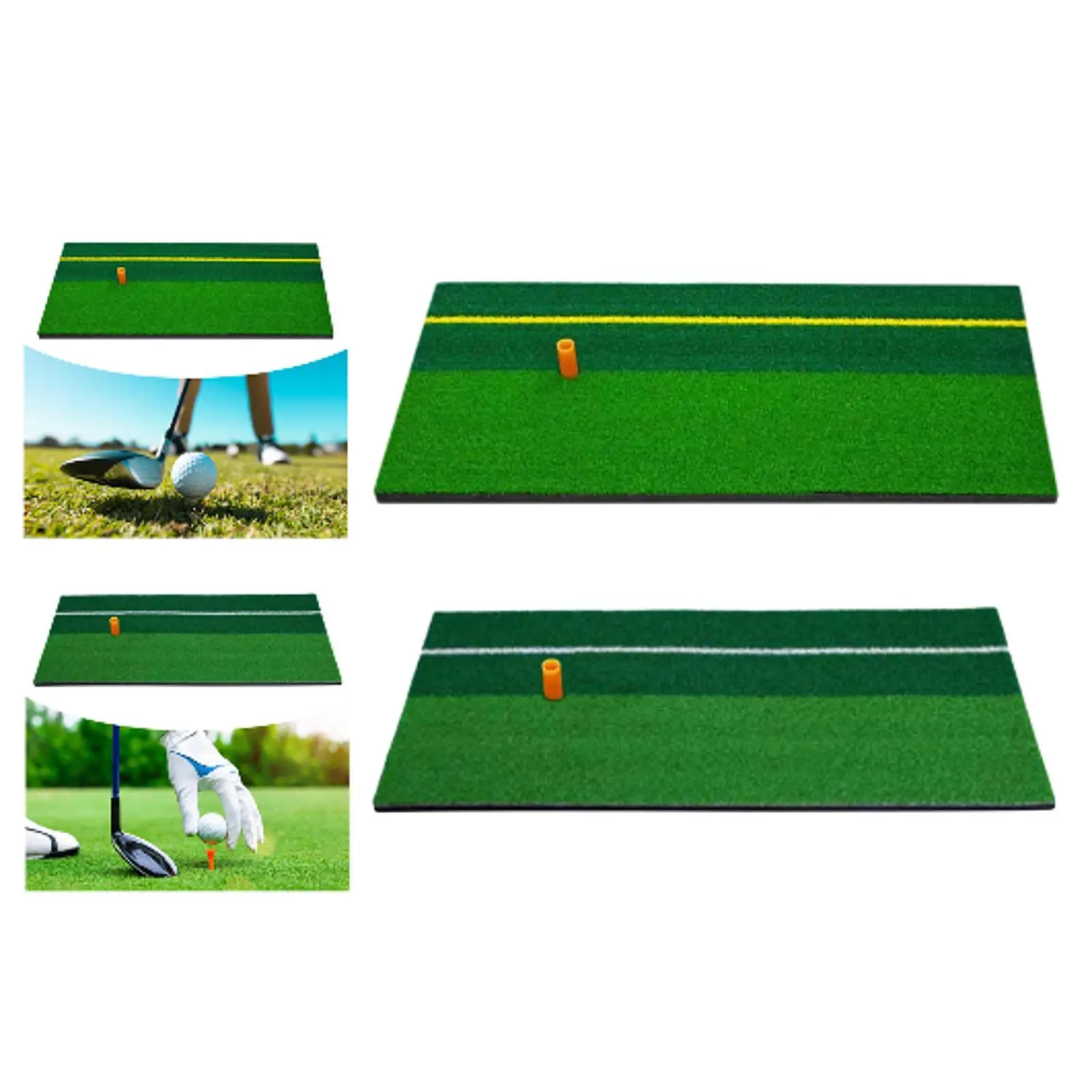 Golf Hitting Mat Improve Accuracy Golf Training Mat Multifunctional Premium Simulation Turf Practice Mat Golf Accessories