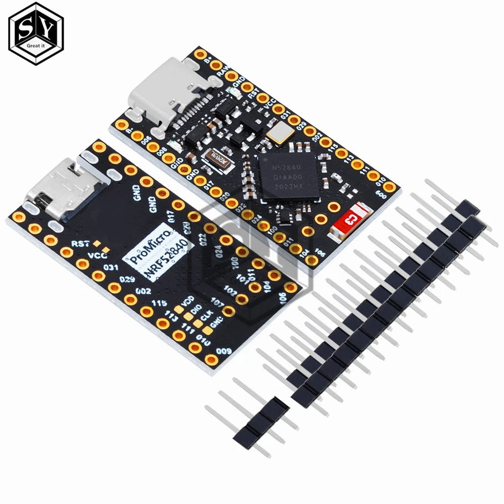 NRF52840 لوحة تطوير ، متوافقة مع Nice! نانو V2.0 إدارة شحن بلوتوث ، برو مايكرو NRF52840
