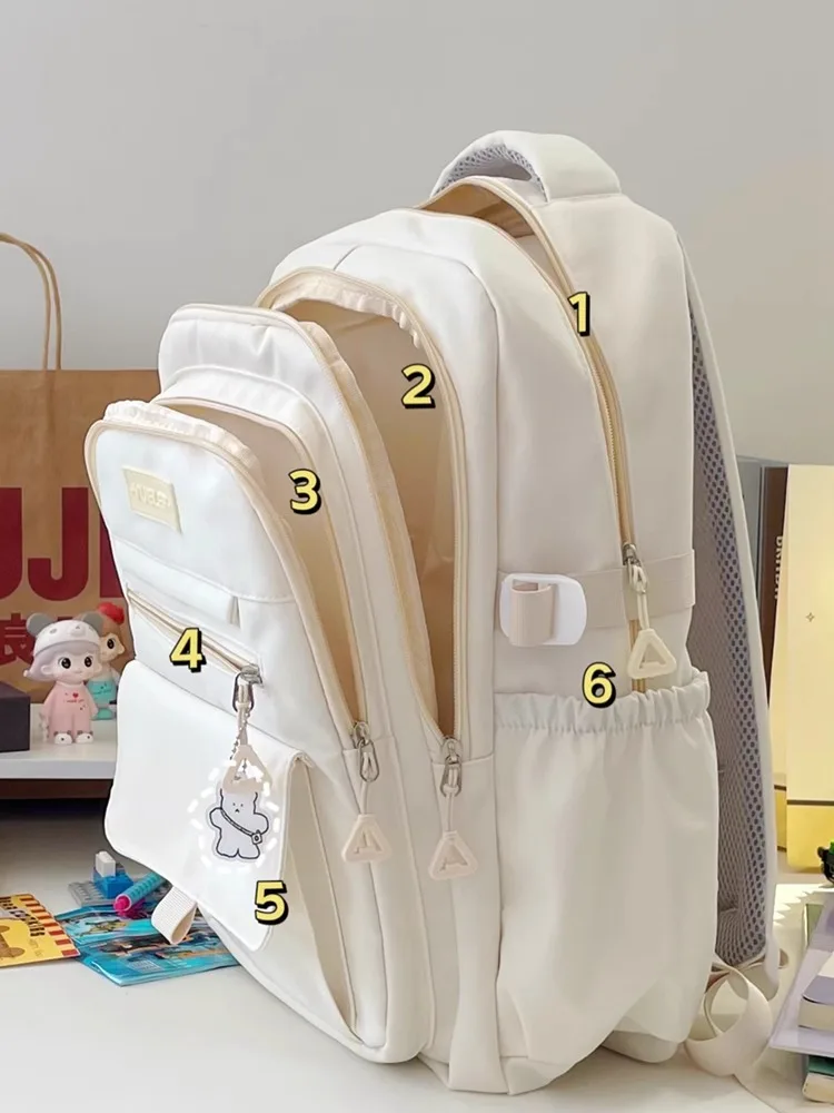 

Japanese style Junior High School Large Capacity Backpack High School Student school bags Simple and Versatile Laptop Backpacks