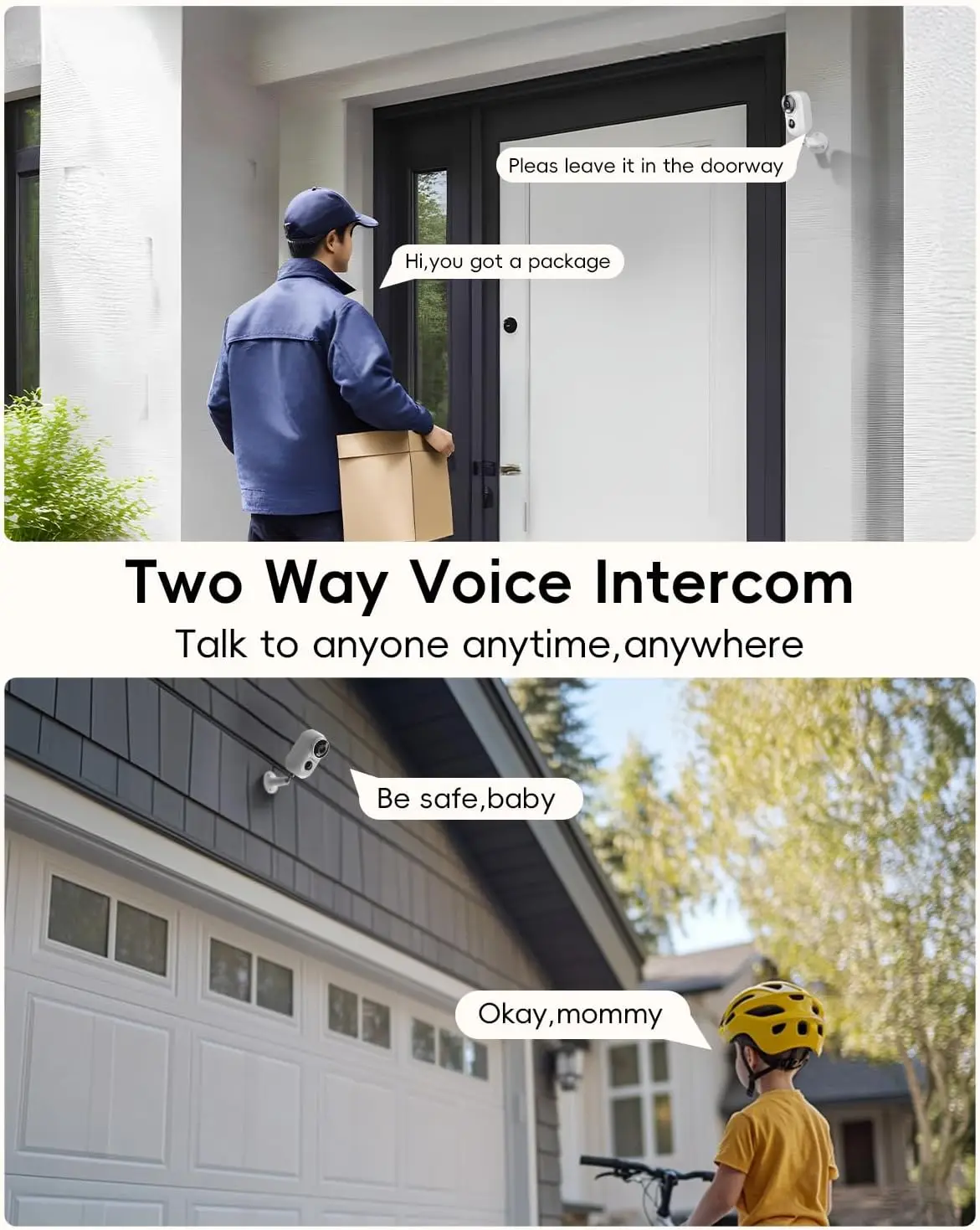 Wireless Outdoor Security Camera 2K, 3MP Night Vision, Magnetic Mount, 130° Angle, 2.4G WiFi, Battery-Powered, SD Card, Alexa